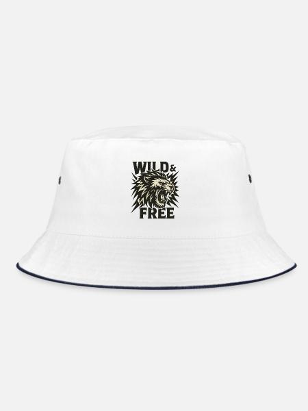 Wild&Free - Bucket Hat - Weiß/Navy