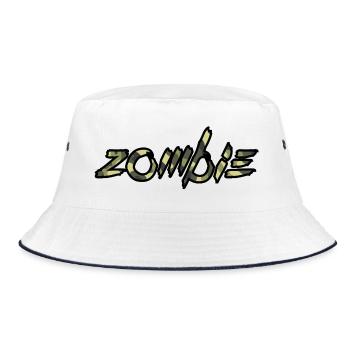 zombie - Bucket Hat - Weiß/Navy - Vorne