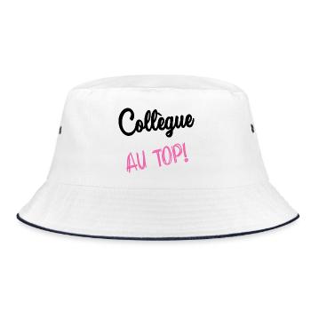 COLLEGUE. HUMOUR. RETRAITE. RETRAITE. RETRAITEE - Bob - blanc/marine - Devant