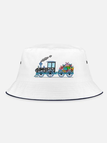 Train pour enfants avec remorque - Bob - blanc/marine - Devant