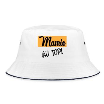 granny - Bucket Hat - white/navy - Front