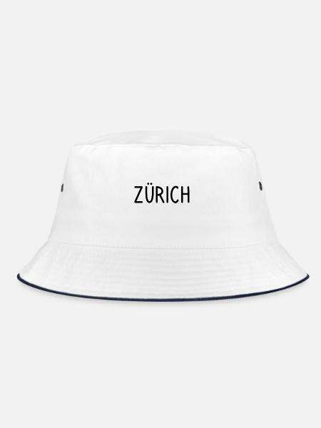 Zurich - Bucket Hat - white/navy
