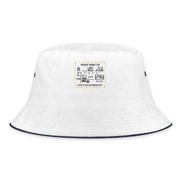 Photography Funny Sayings Photographers Gift - Bucket Hat - white/navy - Front