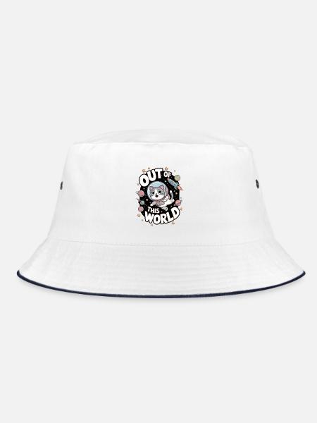 Out Of This World - Bucket Hat - white/navy - Front