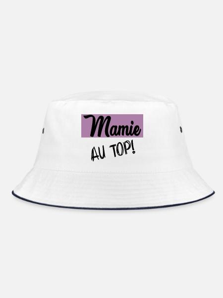 BONNE FÊTE MAMIE - Bob - blanc/marine