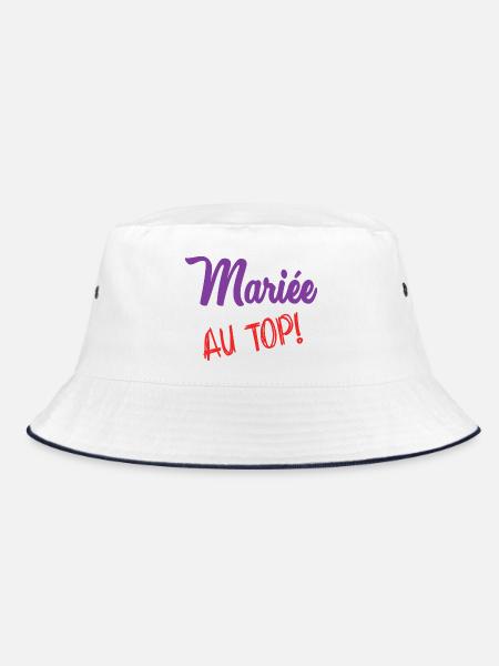 EVJF. MARIEE. TEAM. TEAM MARIEE. FUTURE MARIEE - Bob - blanc/marine