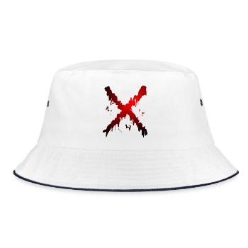 X Desing rouge noir - Bob - blanc/marine - Devant