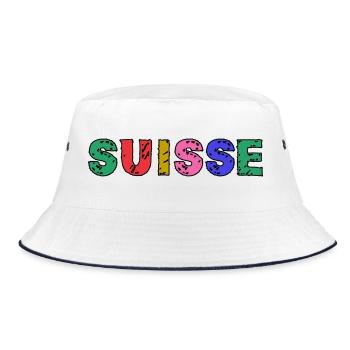 SUISSE. PAYS. GENEVE. HUMOUR. DRAPEAU. GENEVE - Bob - blanc/marine - Devant
