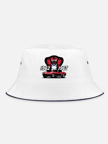 Die rote Schlange - Bucket Hat - Weiß/Navy