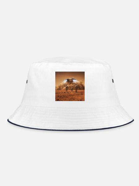 Wild Wild Space - Bucket Hat - Weiß/Navy