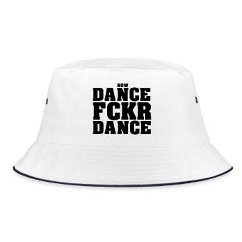 Dance Fckr Dance - Bucket Hat - white/navy - Front