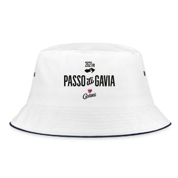Gavia Pass - Bucket Hat - Weiß/Navy - Vorne