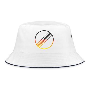 UNLIMITED GERMANY par Unlimited Apparel - Bob - blanc/marine - Devant
