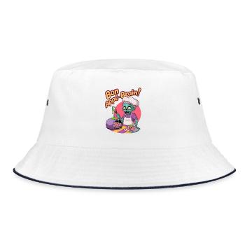 Bon Appé-brain! - Bucket Hat - white/navy - Front