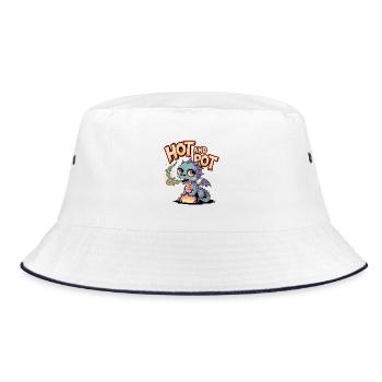 Hot And Rot - Bucket Hat - white/navy - Front