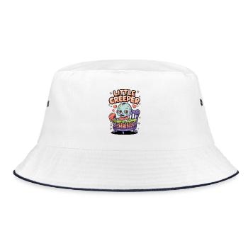 Kleiner Kriecher - Bucket Hat - Weiß/Navy - Vorne