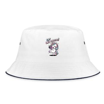 Say Uni-Cheese! - Bucket Hat - white/navy - Front