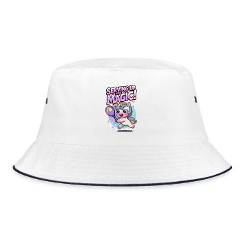 Serving Up Some Magic! - Bucket Hat - white/navy - Front