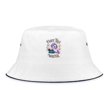 Fairy Tale Writer - Bucket Hat - white/navy - Front