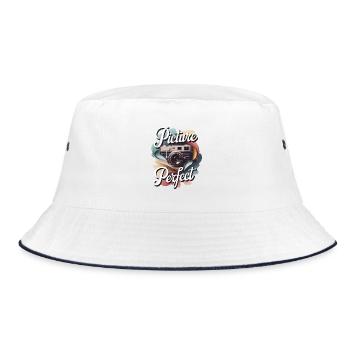 Picture Perfect - Bucket Hat - white/navy - Front
