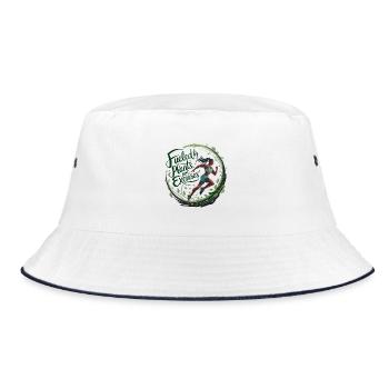 Fueled By Plants Not Excuses - Bucket Hat - white/navy - Front