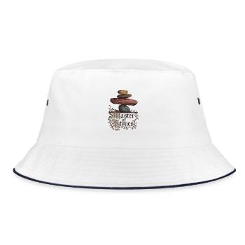 Master Of Stones - Bucket Hat - white/navy - Front