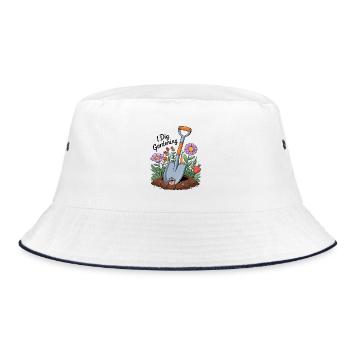 I Dig Gardening - Bucket Hat - white/navy - Front