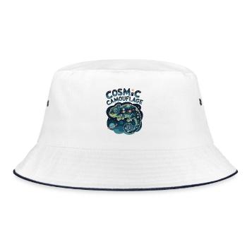 Cosmic Camouflage - Bucket Hat - white/navy - Front