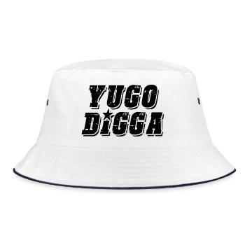 yugo digga - style uni des Balkans - Bob - blanc/marine - Devant