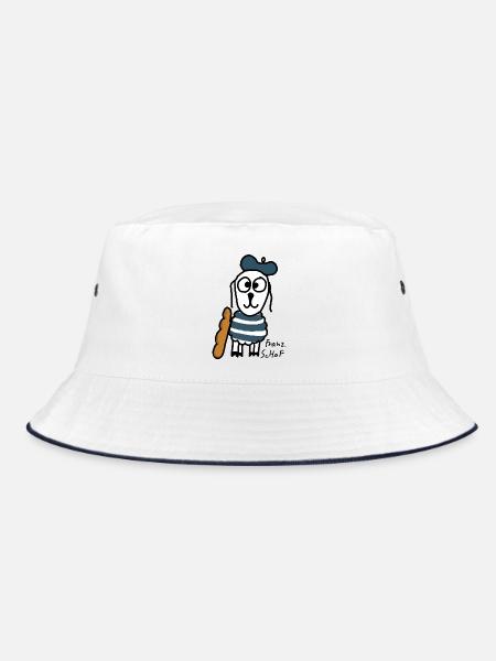 Französisch ScHoF - Bucket Hat - Weiß/Navy