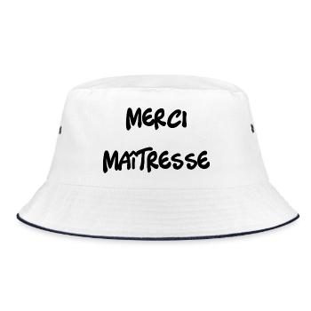 MERCI. MAÎTRESSE. MAÎTRE. MERCI MAÎTRESSE - Bob - blanc/marine - Devant
