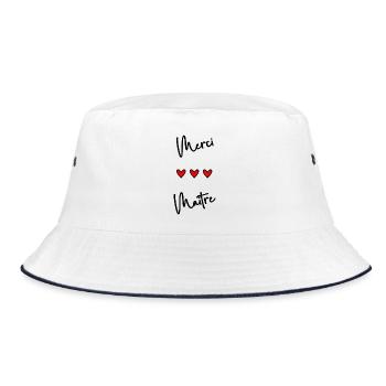 MASTER. MASTER - Bucket Hat - white/navy - Front