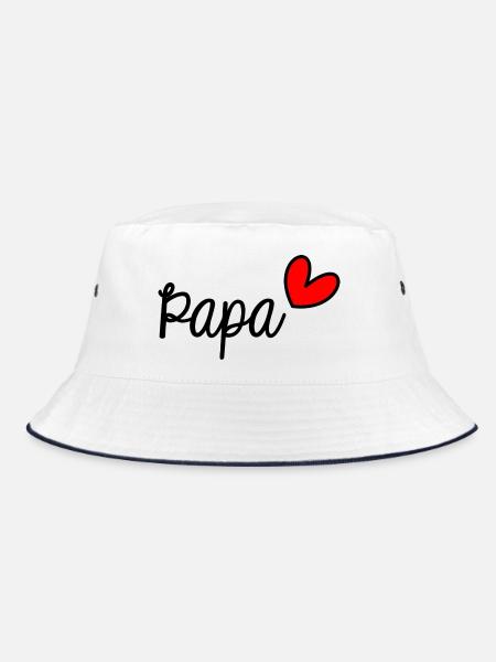 PAPA. FÊTE DES PÈRES. BONNE FÊTE PAPA. BONNE FÊTE. - Bob - blanc/marine