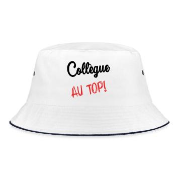 COLLEGUE. HUMOUR. RETRAITE. RETRAITE. RETRAITEE - Bob - blanc/marine - Devant