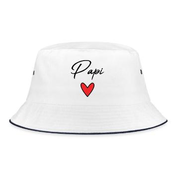 GRANDPA. DAD. FATHER'S DAY. HAPPY FATHER'S DAY - Bucket Hat - white/navy - Front