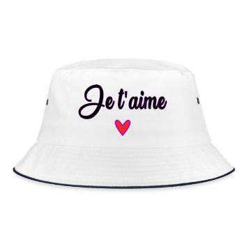 MUTTERTAG. SCHÖNEN MUTTERTAG. MAMA - Bucket Hat - Weiß/Navy - Vorne
