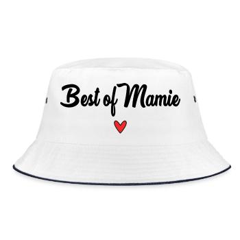 OMA. MAMA. OMA. MUTTERTAG - Bucket Hat - Weiß/Navy - Vorne