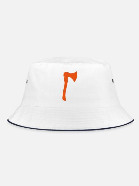 Pirat Klassenzeichen - Bucket Hat - Weiß/Navy