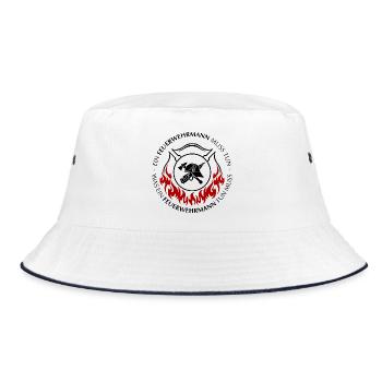 Ein Feuerwehrmann muss tun - Bucket Hat - Weiß/Navy - Vorne