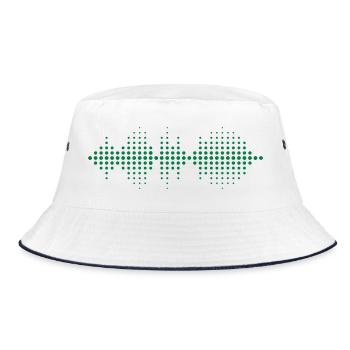 Sound Equalizer - Bucket Hat - Weiß/Navy - Vorne