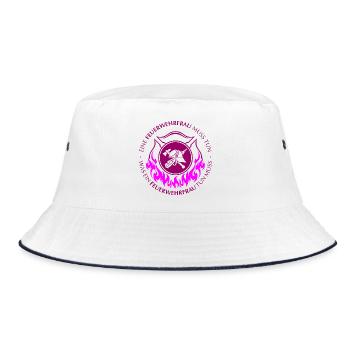 Eine Feuerwehrfrau muss tun - Bucket Hat - Weiß/Navy - Vorne