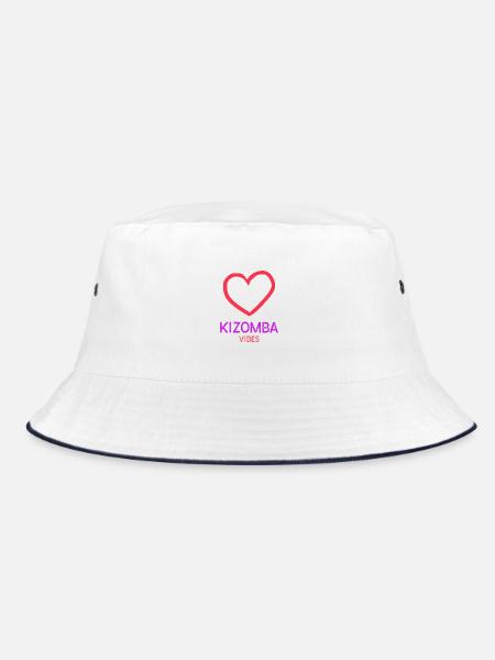 Herz-Kizomba-Tanz - Bucket Hat - Weiß/Navy