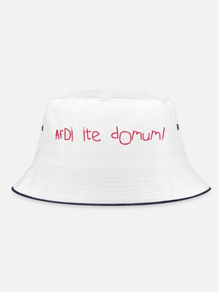 AFD - Bucket Hat - Weiß/Navy
