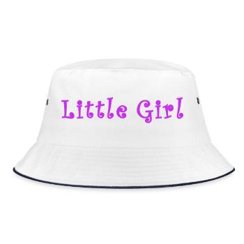 Little Girl - Bucket Hat - Weiß/Navy - Vorne