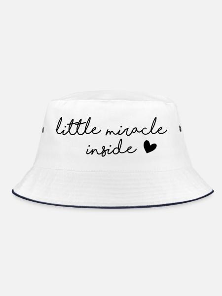 little miracle inside - Bucket Hat - Weiß/Navy