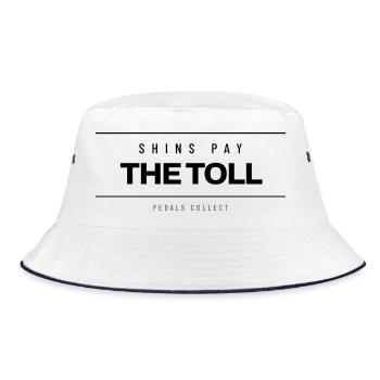 BMX - Shins Pay The Toll - Fahrrad - Bucket Hat - Weiß/Navy - Vorne