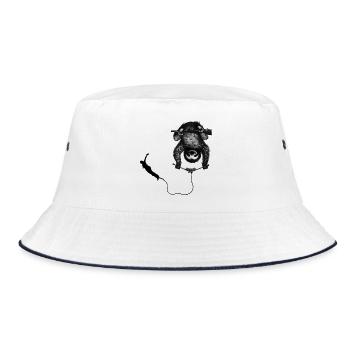  Faultier Bungee Jumper, Bungy Jumps, Bungee - Bucket Hat - Weiß/Navy - Vorne