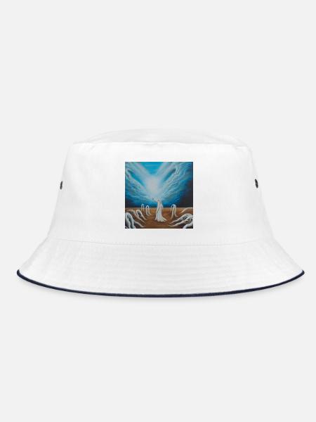 Kraft - Bucket Hat - Weiß/Navy