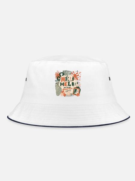 Mish-mash – Eine schöne Unordnung - Bucket Hat - Weiß/Navy