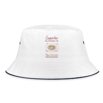 Migas Extremeñas - Bucket Hat - Weiß/Navy - Vorne